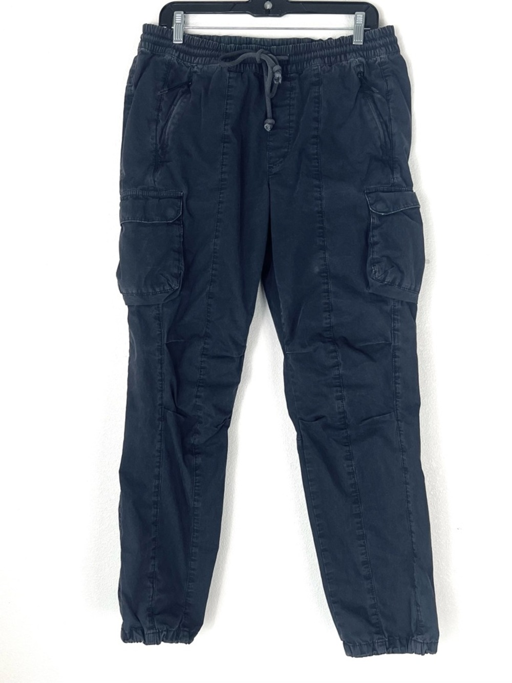 KITH Men's Navy Cargo Jogger Pants - Casual Elastic Waist Size Medium